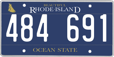 RI license plate 484691