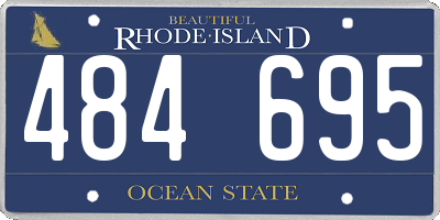 RI license plate 484695