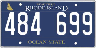 RI license plate 484699