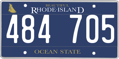 RI license plate 484705