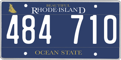 RI license plate 484710