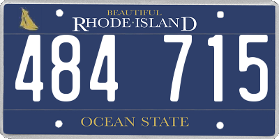 RI license plate 484715