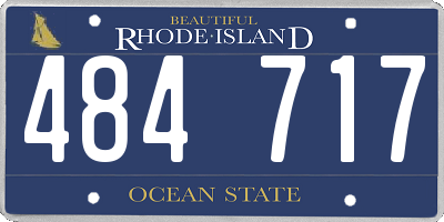 RI license plate 484717