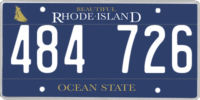 RI license plate 484726