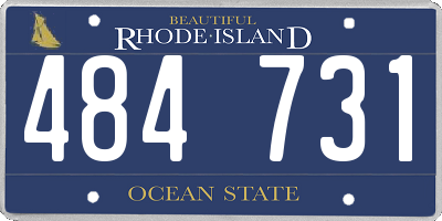 RI license plate 484731