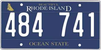 RI license plate 484741