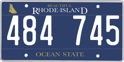 RI license plate 484745