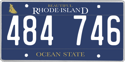 RI license plate 484746