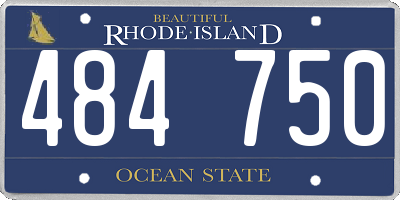 RI license plate 484750