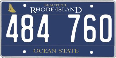 RI license plate 484760