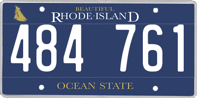 RI license plate 484761