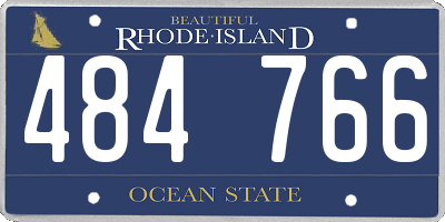 RI license plate 484766