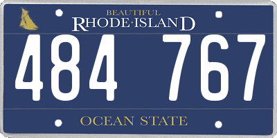 RI license plate 484767