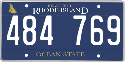 RI license plate 484769