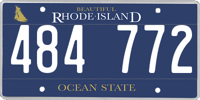 RI license plate 484772