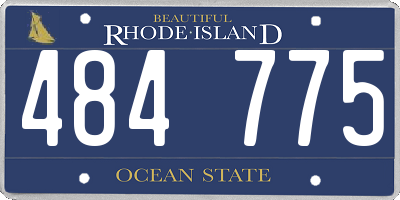RI license plate 484775