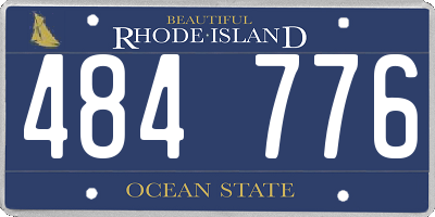 RI license plate 484776