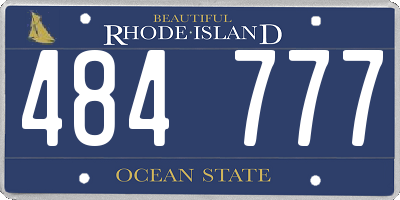 RI license plate 484777