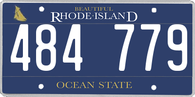 RI license plate 484779