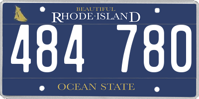 RI license plate 484780