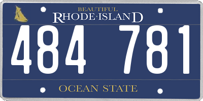 RI license plate 484781