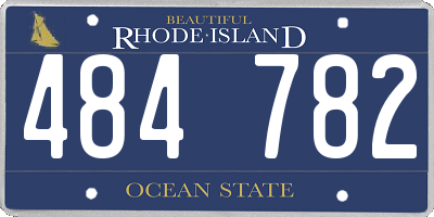 RI license plate 484782
