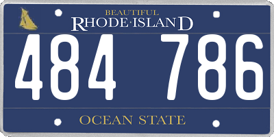 RI license plate 484786