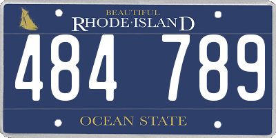 RI license plate 484789