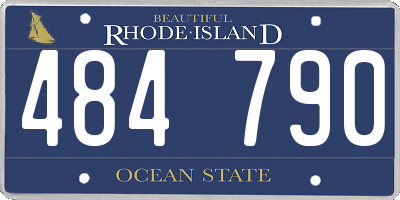 RI license plate 484790