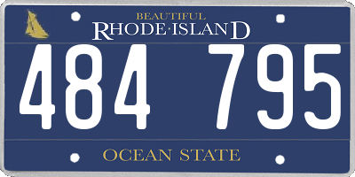 RI license plate 484795