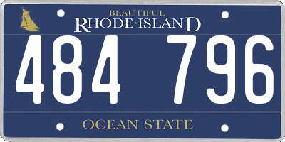 RI license plate 484796