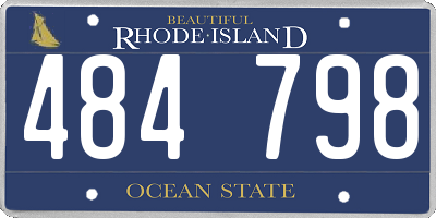 RI license plate 484798