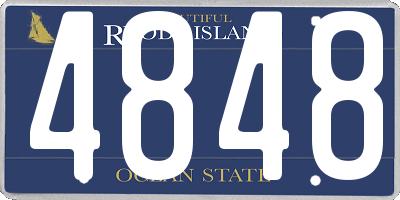 RI license plate 4848