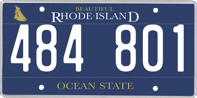 RI license plate 484801