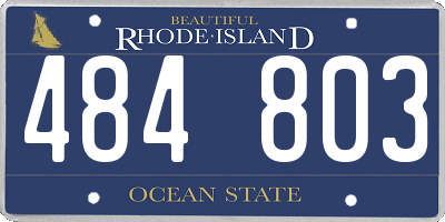 RI license plate 484803
