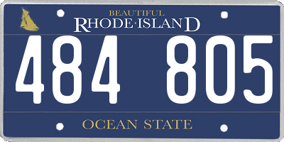 RI license plate 484805