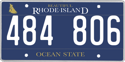 RI license plate 484806