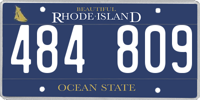 RI license plate 484809