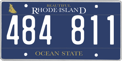 RI license plate 484811