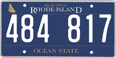 RI license plate 484817