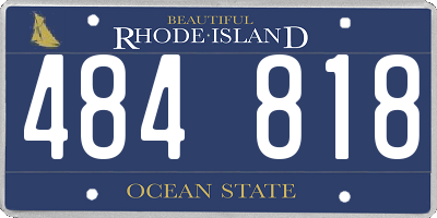RI license plate 484818