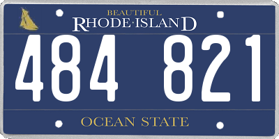 RI license plate 484821