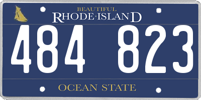 RI license plate 484823