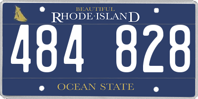 RI license plate 484828