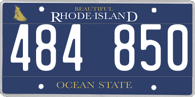 RI license plate 484850
