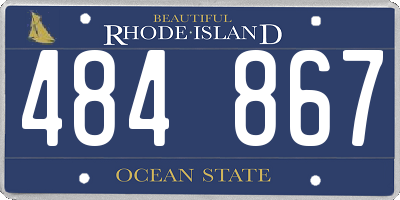 RI license plate 484867