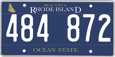 RI license plate 484872