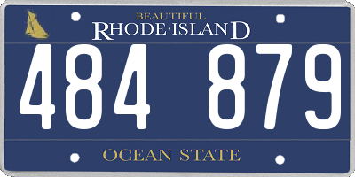 RI license plate 484879