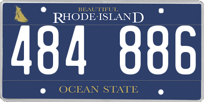 RI license plate 484886
