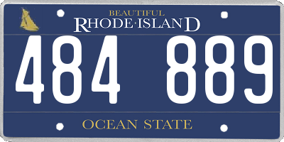 RI license plate 484889
